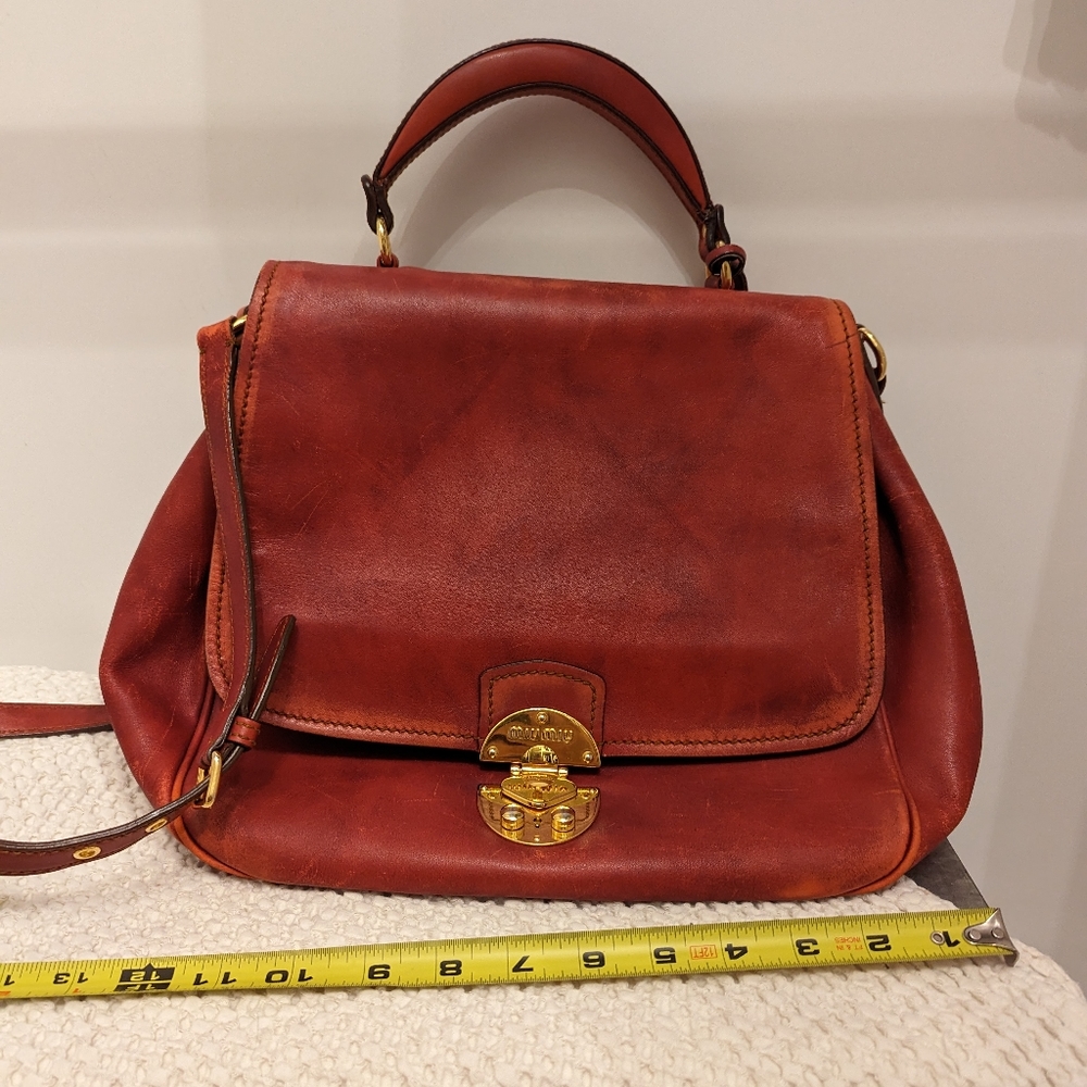 Authentic Miu Miu Satchel Style Crossbody